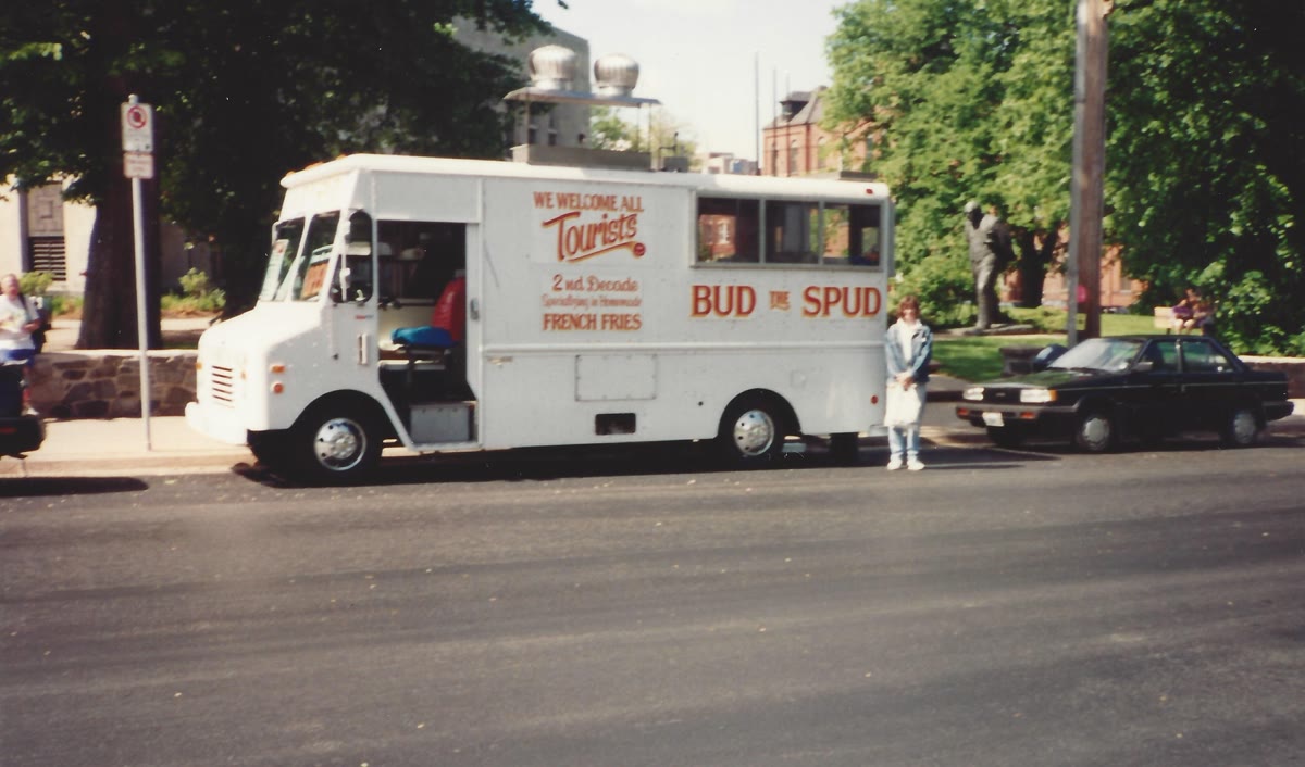 1977: the original BUD the SPUD chip wagon on Spring Garden Road